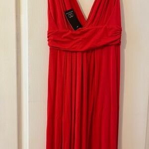 Vibrant Red Maxi Skirt
